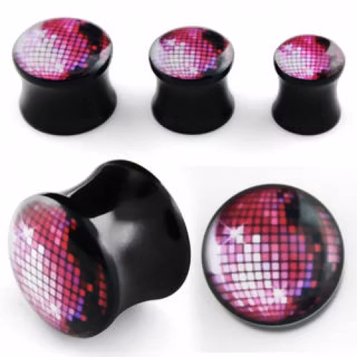 Plugg med disco mönster