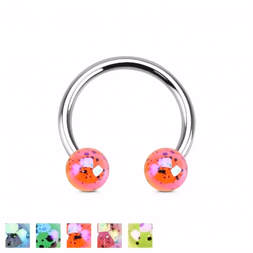 Hästsko med färgstänk