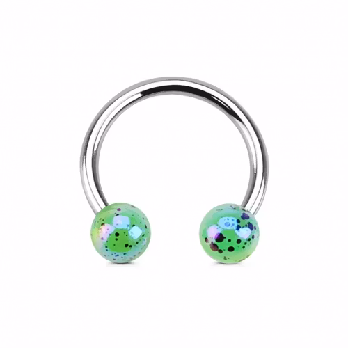 Hästsko med färgstänk