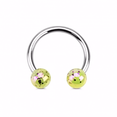 Hästsko med färgstänk