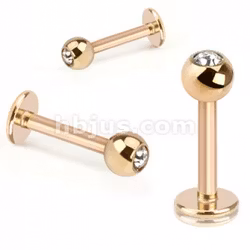 Labret med ädelsten