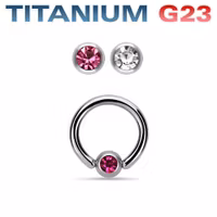 G23 Titan cbr med ädelsten