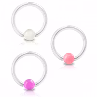 Glow in dark cbr piercing