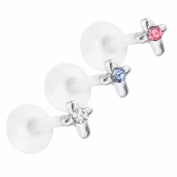 Bioflex labret med kors