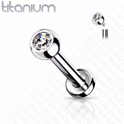Labret G23 titan med push in topp
