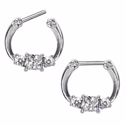 Septum clicker med vita ädelstenar