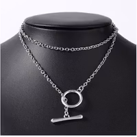 Halsband långt med cirkel