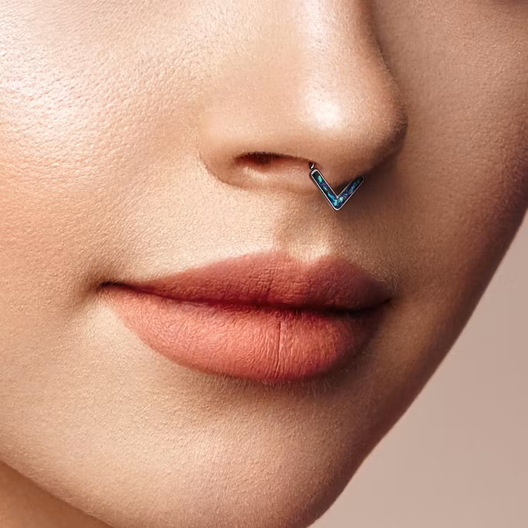 Septum med opal platta