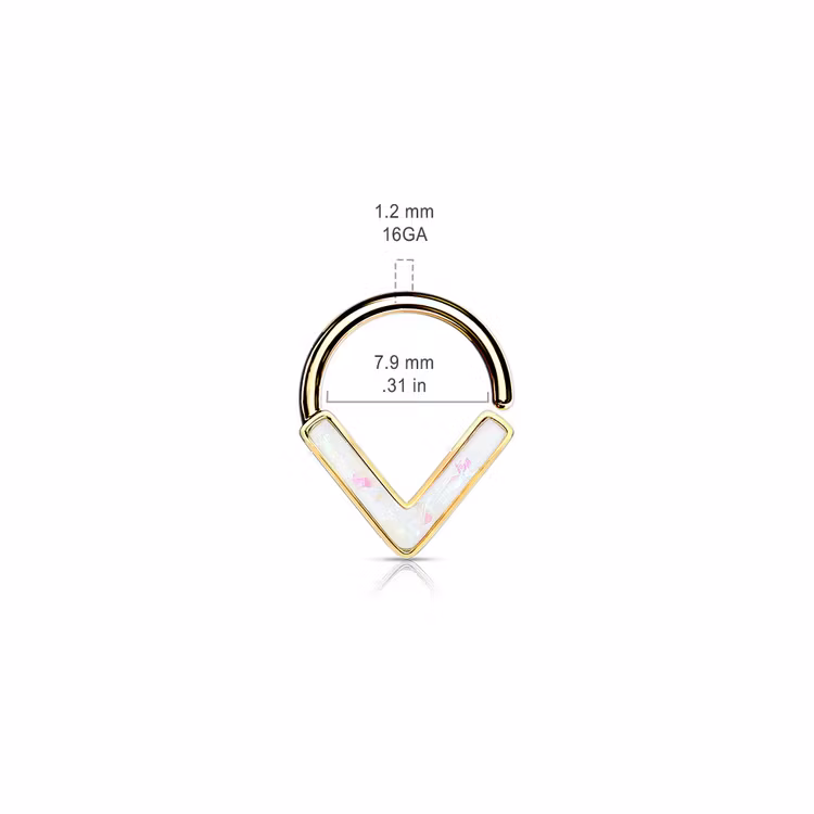 Septum med opal platta