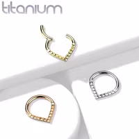 Septum G23 titan med hamrade detaljer
