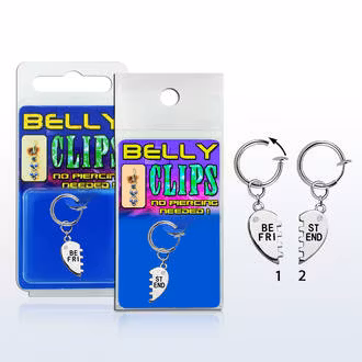 Bästa vänner smycke fake navelpiercing