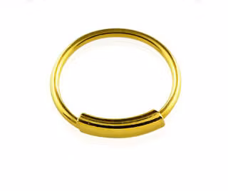 Guldpläterad näsring