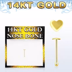 Näspiercing med rak nässtav i guld