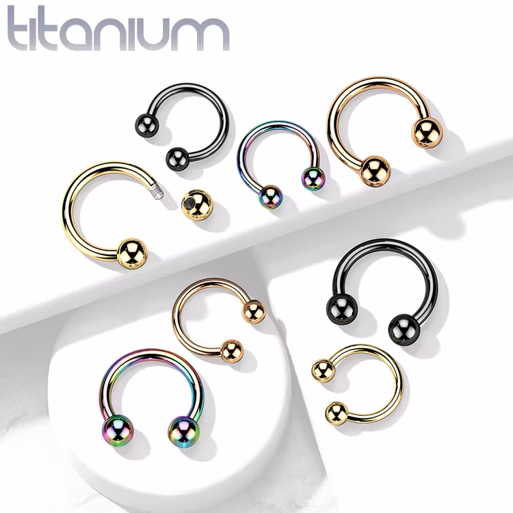 Hästsko G23 titan med PVD plätering