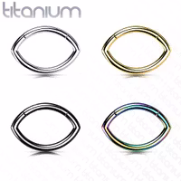 Oval G23 titan piercingring