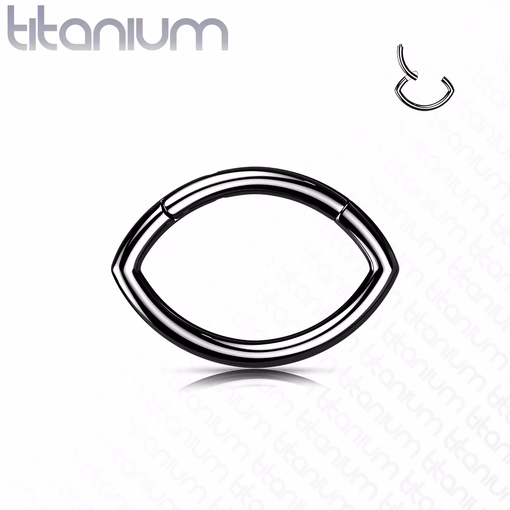 Oval G23 titan piercingring