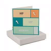 Kort med stjärn örhängen