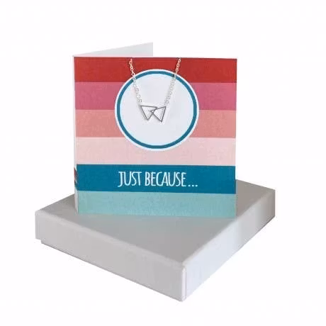 Kort Just because med halsband