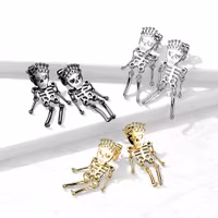 Örhängen dinglande skelett