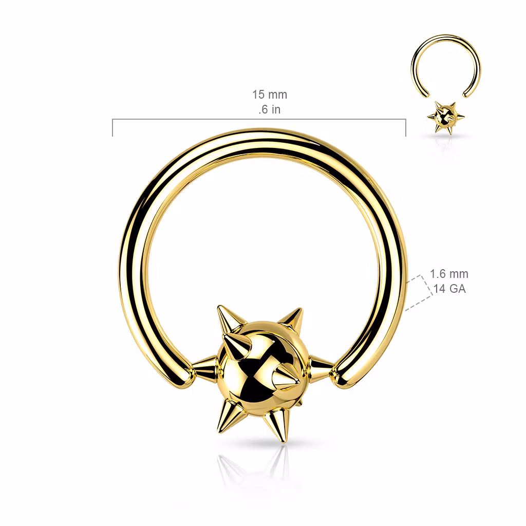 CBR ring med spikboll