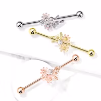 Industrial barbell med blombukett