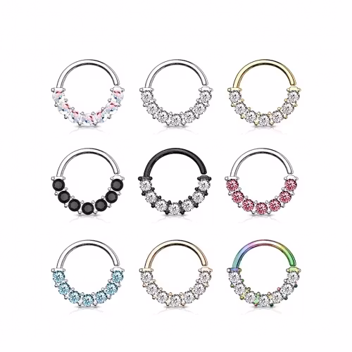 Produktpaket med piercingringar 9 stycken