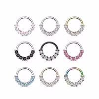 Produktpaket med piercingringar 9 stycken