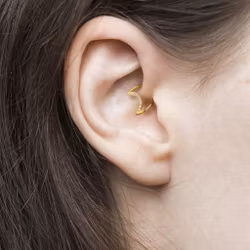 Daith piercing cresent moon