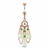 Navelpiercing Boho pearl