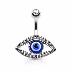 Navelpiercing Evil eye