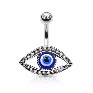 Navelpiercing Evil eye