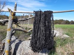 Tottspunnet ullgarn