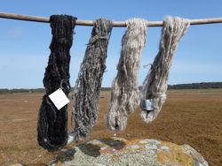 Tottspunnet ullgarn
