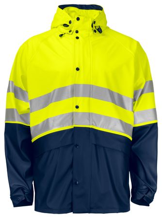 6431 REGNJACKA KORT EN ISO 20471 KLASS 3/2