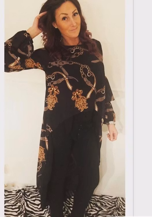 Party tunika chanel print