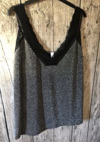 Glittrigt linne Silver