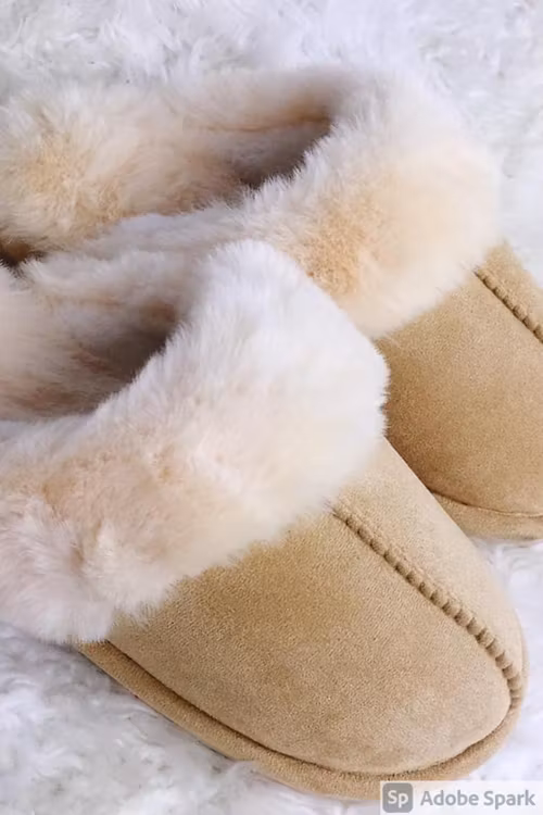 Morgontofflor Beige