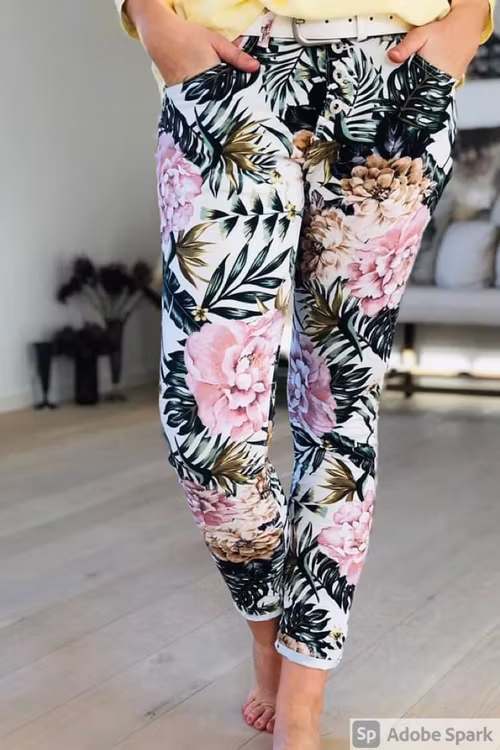 Place du jour Jeans Blommiga