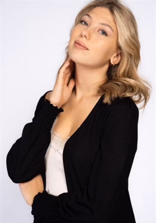 Capri collektion/ Feline cardigan - Svart