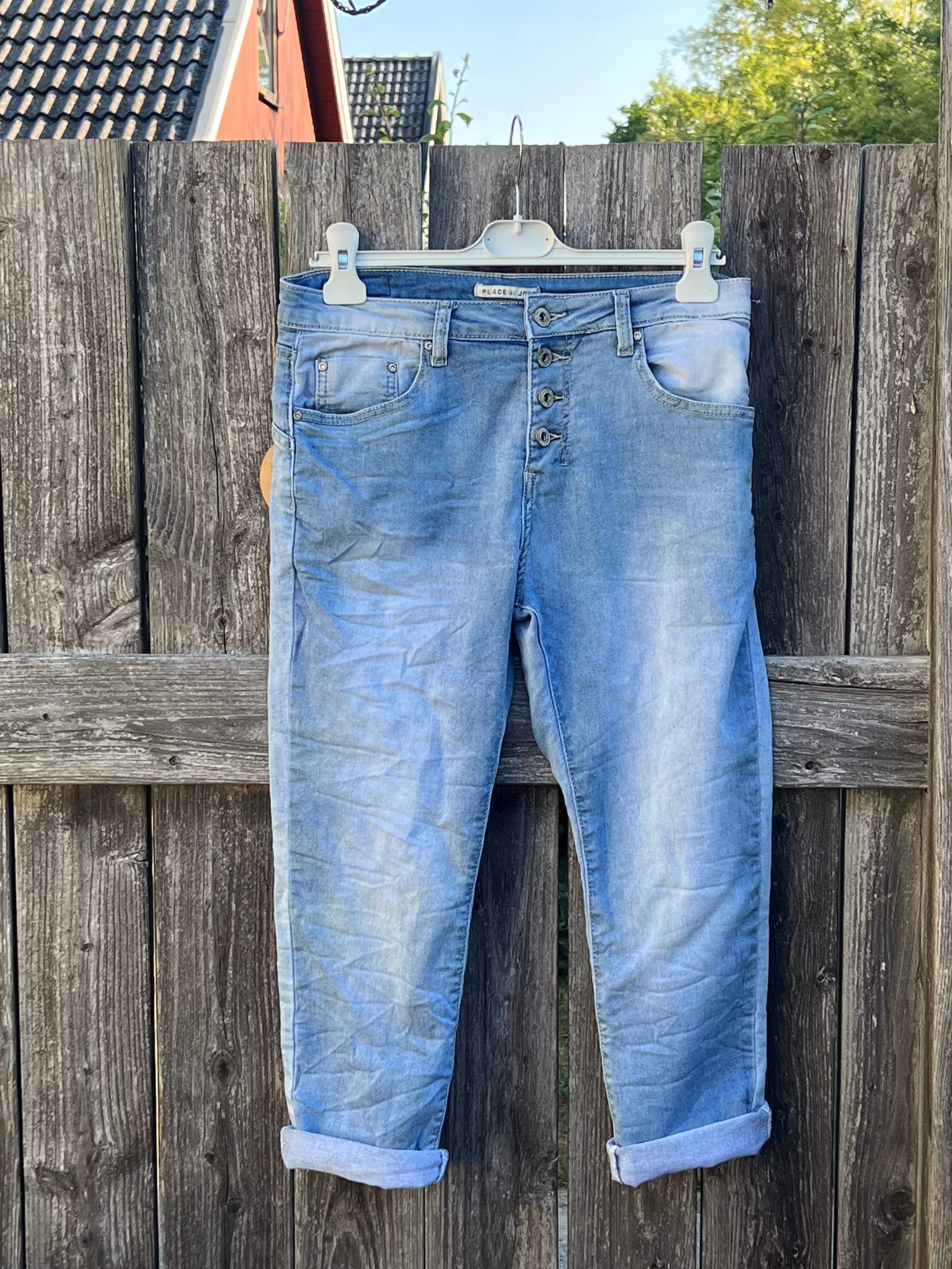 Capri jeans ljus denim