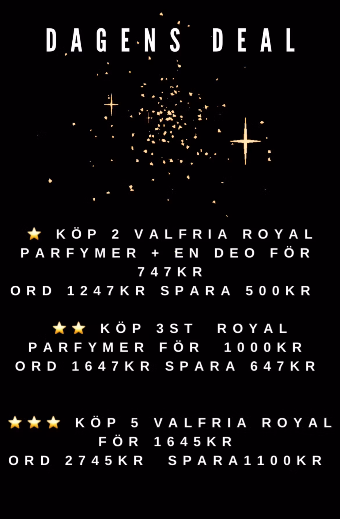 Parfym paket Royal Black week