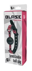 Blaze - Rosa ballgag i ormskinnslook