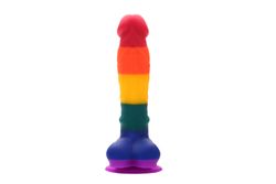 Colourful dildo 8"