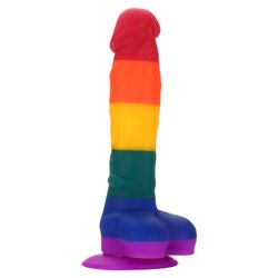 Colourful dildo 8"