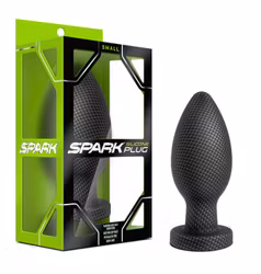 Spark silicone plug, Carbon fiber look, Small