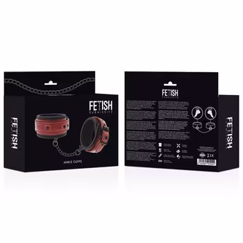 FETISH SUBMISSIVE DARK ROOM ANKLE CUFFS VEGAN LEATHER