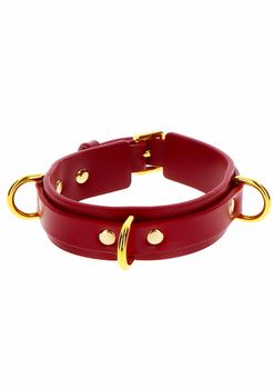 Taboom - D-Ring Collar Deluxe, Red