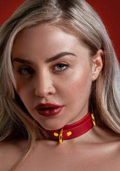 Taboom - D-Ring Collar Deluxe, Red