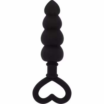 OhMama - Silicone butt plug with heart ring