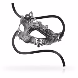 OhMama - Venetian eye mask with reliefs, Silver